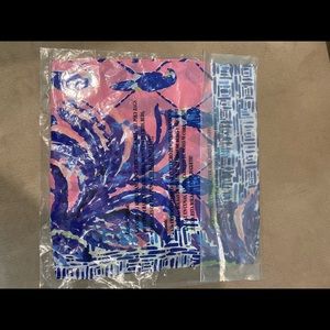 NWT/NIB Lilly Pulitzer silk parrot scarf